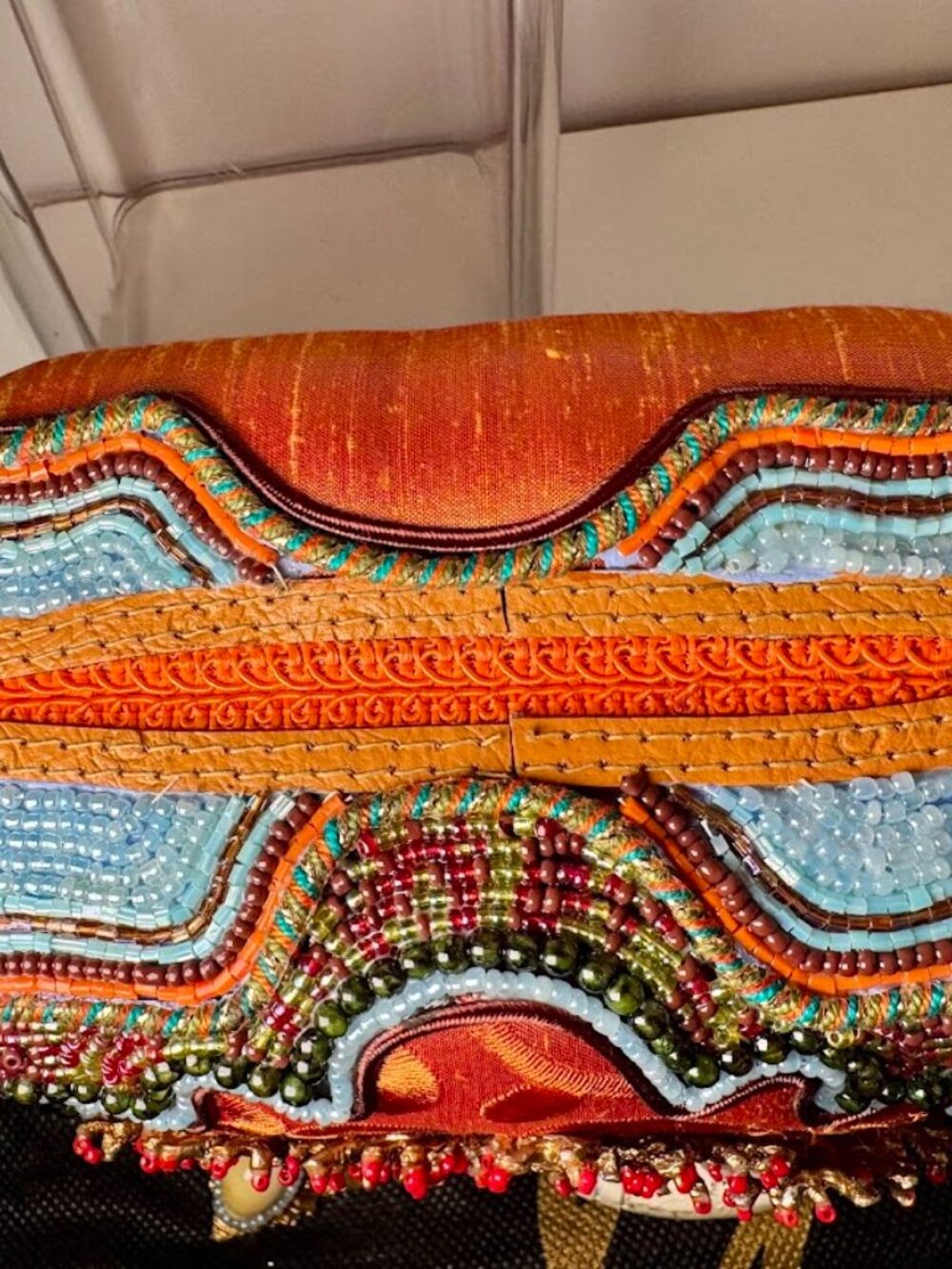 NWT Mary Frances Vintage Ocean-Themed Beaded Shell Art to Wear Luxury Handbag - Picture 11 of 11